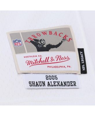 Men's Shaun Alexander White Seattle Seahawks 2005 Legacy Throwback Replica Jersey