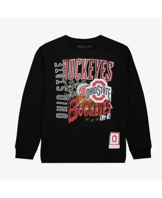 Men's Black Ohio State Buckeyes Half Time Fleece Sweatshirt