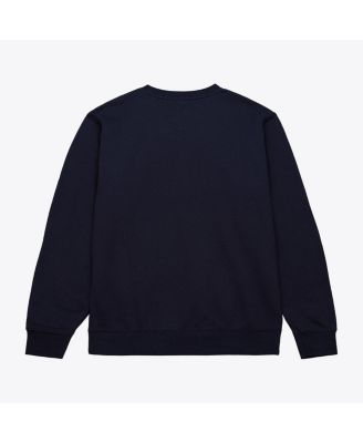 Men's Navy Michigan Wolverines Half Time Fleece Sweatshirt