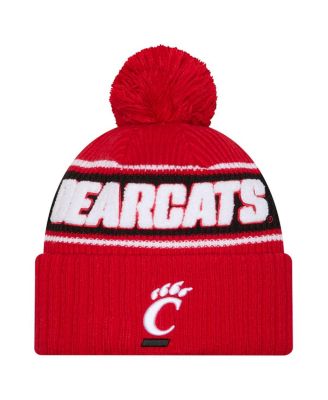 Men's Red Cincinnati Bearcats Bold Cuffed Knit Hat with Pom