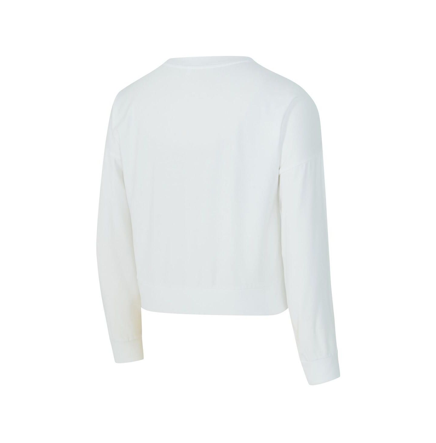 Женская футболка Concepts Sport White Boston Celtics Laney Chenille Cropped Long Sleeve — фото 3