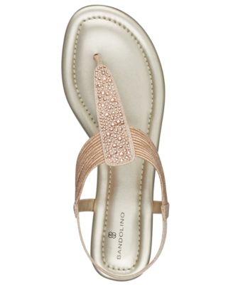 Women's Kayte Embellished T-Strap Flat Sandals