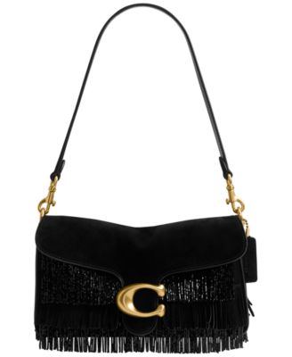 COACH - Crystal Beaded Fringe Tabby Leather Shoulder Bag