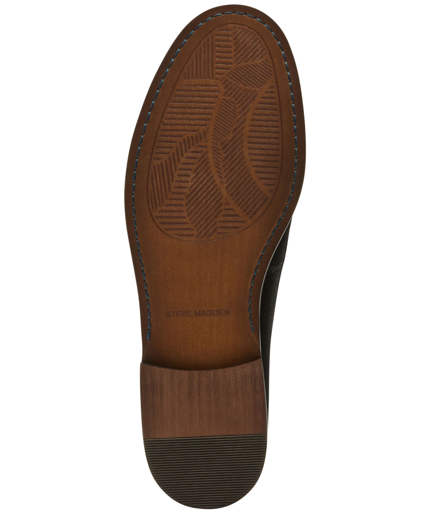 Мужские туфли Steve Madden Arista Suede Bit Loafer, цвет: Чёрный замшевый — фото 7