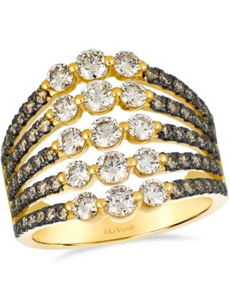 Le Vian - Nude Diamond (1.44 ct. t.w.) and Chocolate Diamond (0.72 ct. t.w.) Ring in 14K Honey Gold