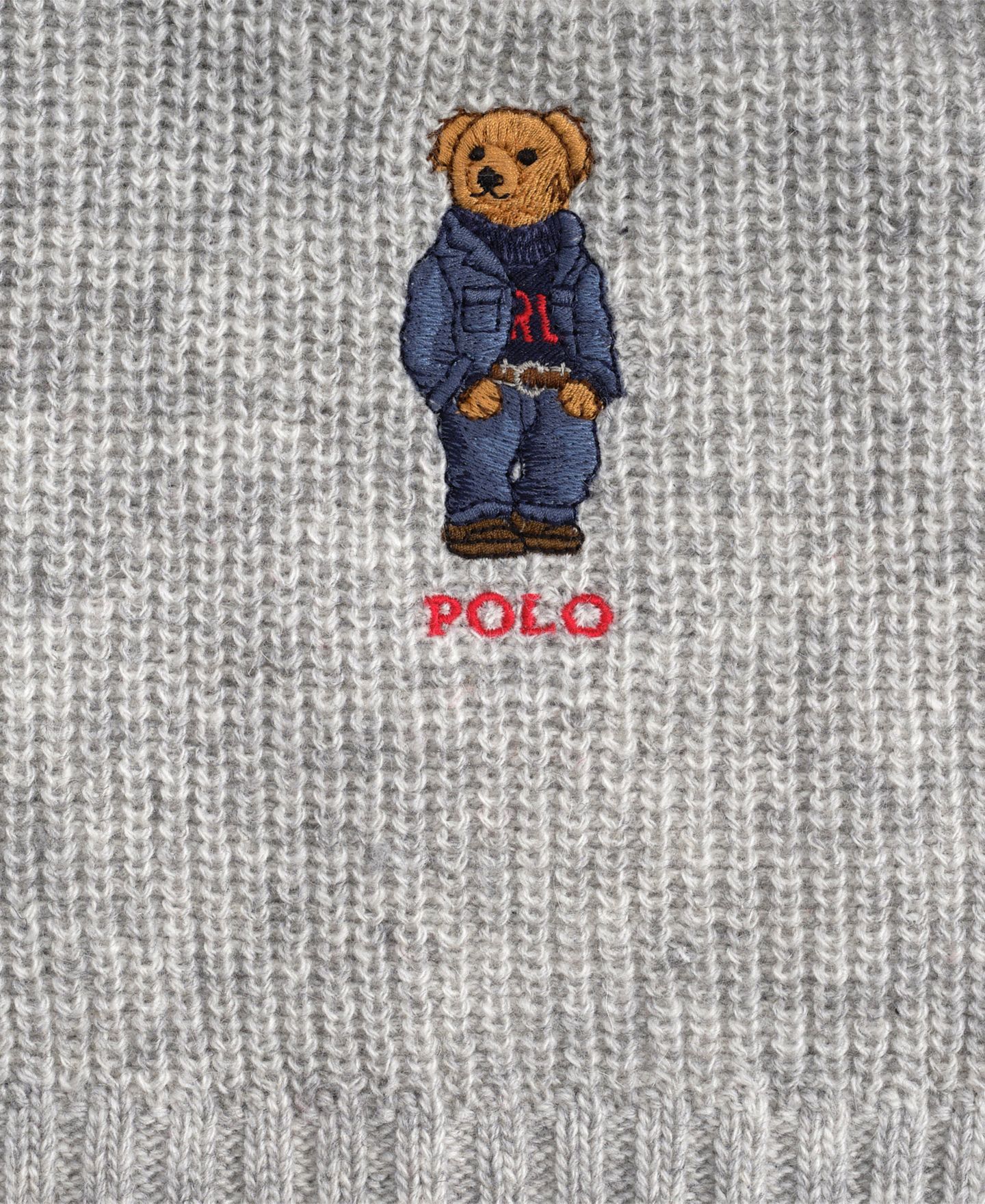 Мужской однотонный шарф Polo Ralph Lauren с джинсовым медведем, цвет: Andover Ht — фото 3