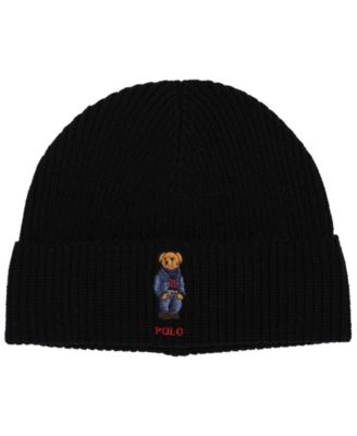 Men's Solid Denim Bear Beanie