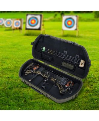 Hard Protective Storage Case, Archery Bow & Arrow iSeries Shaped Case, Green