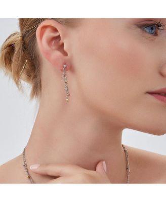 Women's Dorica Sterling Silver Multi Bead Drop Earring