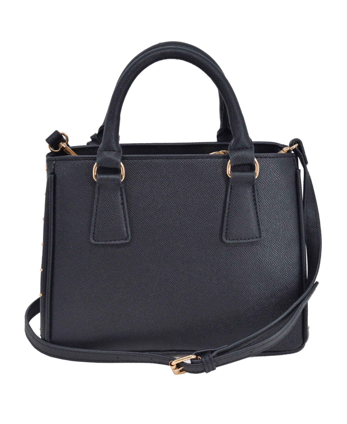 Женская сумка Bebe Sagan Studded Small Satchel, цвет: Чёрный — фото 2