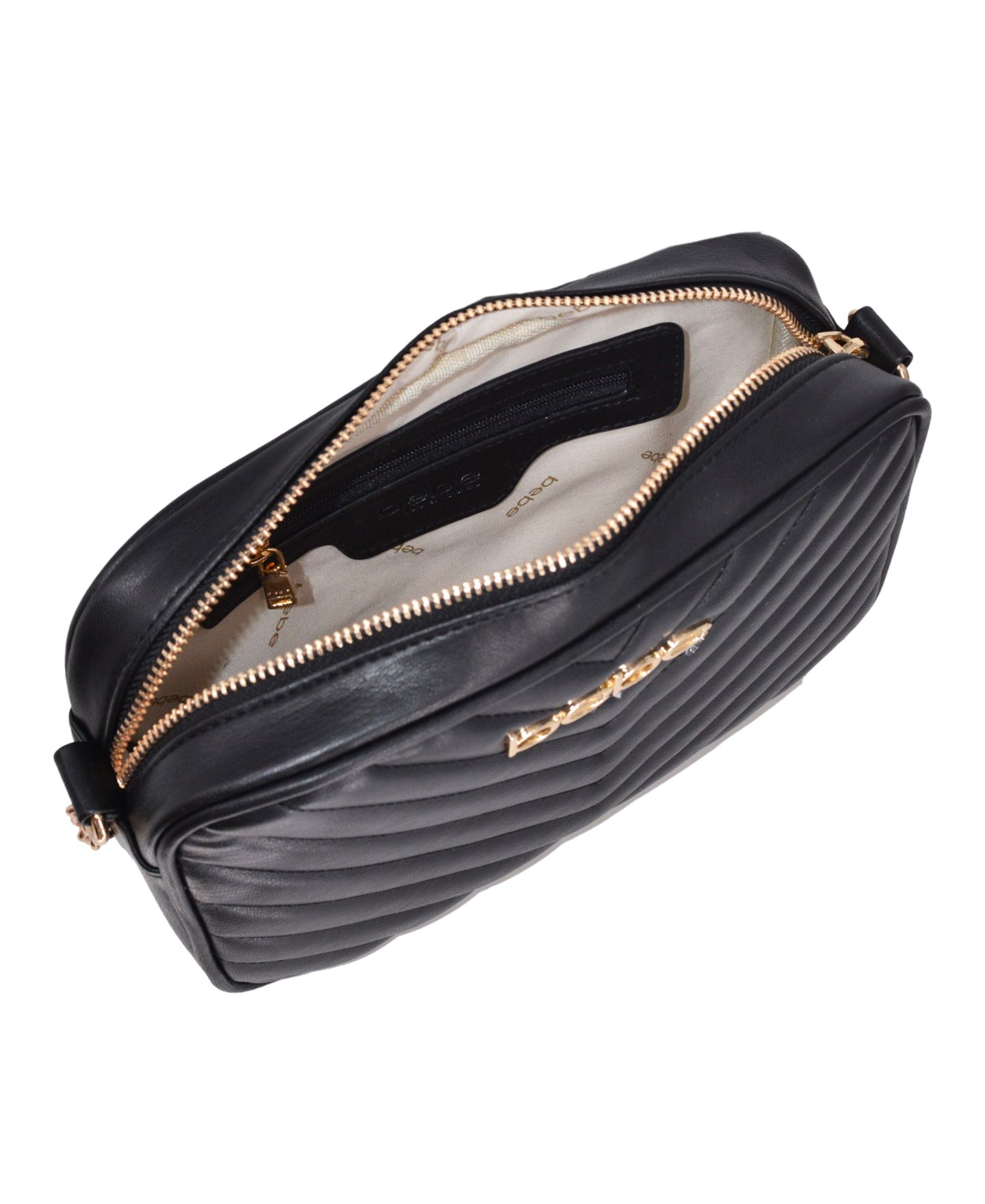 Женская сумка Bebe Tyler Camera Crossbody Bag with Wallet, цвет: Чёрный — фото 6