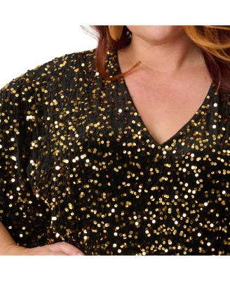 Women's 1970s Sequin Caftan Jumpsuit