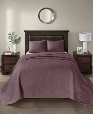 Quebec Quilted 3-Pc. Bedspread Set, Queen
