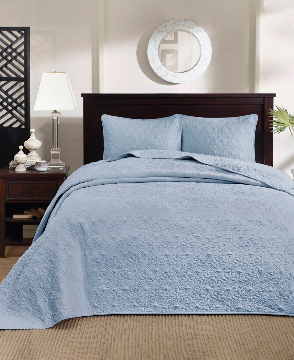 Madison Park Quebec Quilted 3-Pc. Bedspread Set