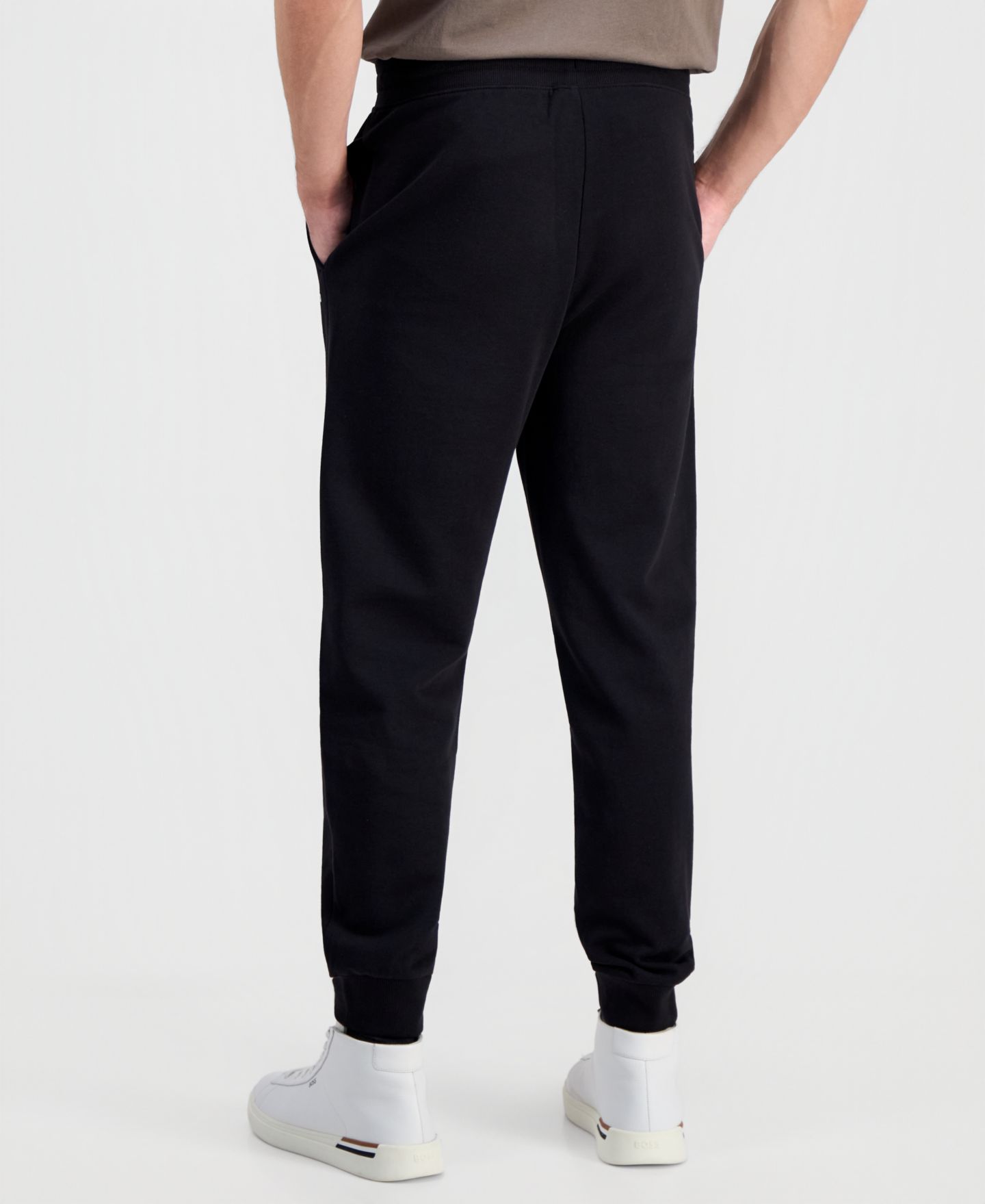 Мужские брюки Hugo Boss Dayote Jersey Trouser, цвет: Чёрный — фото 3