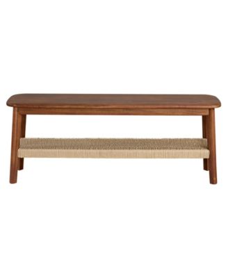 48" Acacia Wood Calais Bench