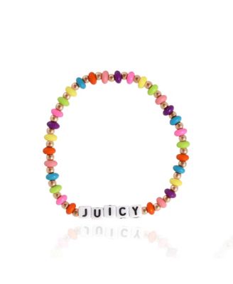 Choose Juicy Heart Charm 3 Piece Beaded Jewelry