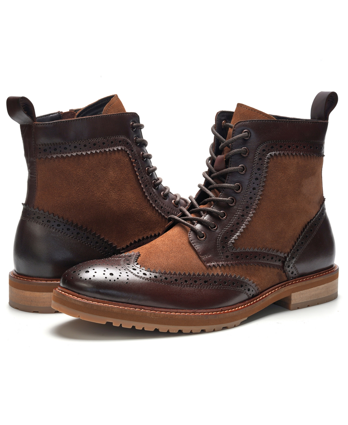 Anthony Veer Men's Langston Wingtip Lace-Up Boots