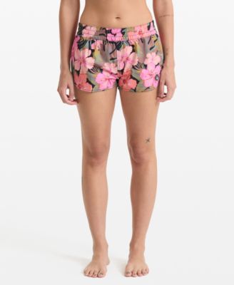 Women's Island Time Floral Print Board Shorts