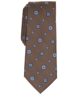 Men's Admiral Neat Floral Print Tie, Macy's Exclusive