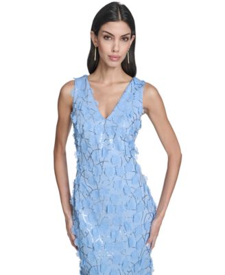 Women's V-Neck Midi Dress