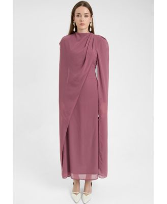 Women's Modest Chiffon Dress