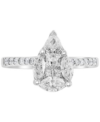 Diamond Engagement Ring (1-1/6 ct. t.w.) in 14k White Gold