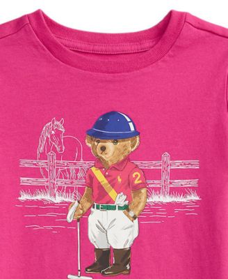 Girls' 2T-6X Polo Bear Cotton Jersey Dress