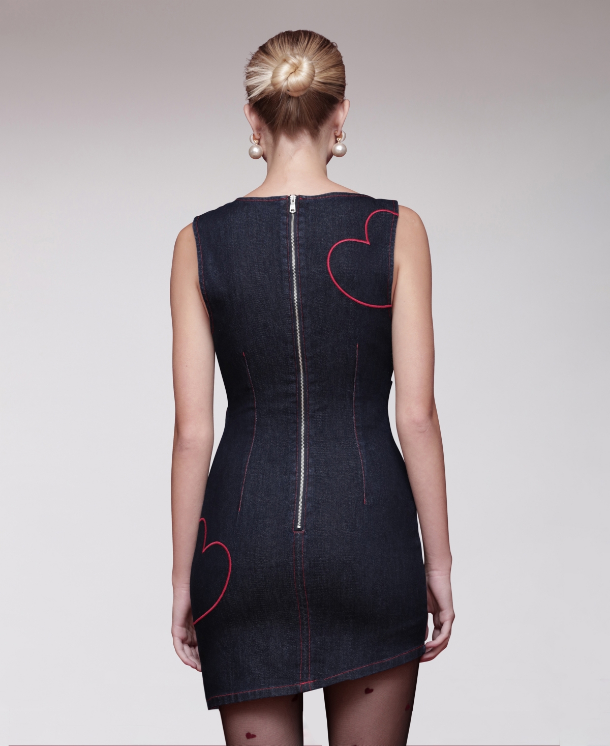 Avec Les Filles Women's Asymmetrical Mini Dress