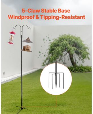 Double Hook Shepherd Poles for Bird Feeders – 8-Pack Heavy-Duty Design
