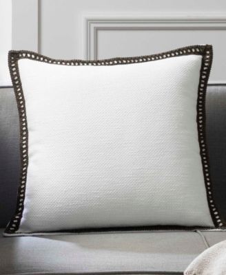 Crochet Edge Decorative Pillow, 20" x 20"
