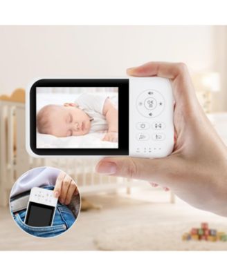 Video Baby Monitor with 3.5" LCD Screen, 2.4GHz FHSS Transmission, Night Vision, Temperature Sensor, Two-Way Talk, VOX Mode