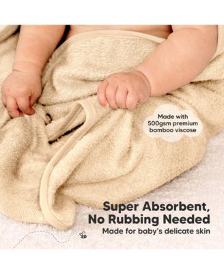 Snuggle Baby Towels with Hood for Newborn Girls, Boys, Toddlers, Soft & Absorbent Hooded Baby Bath Towels