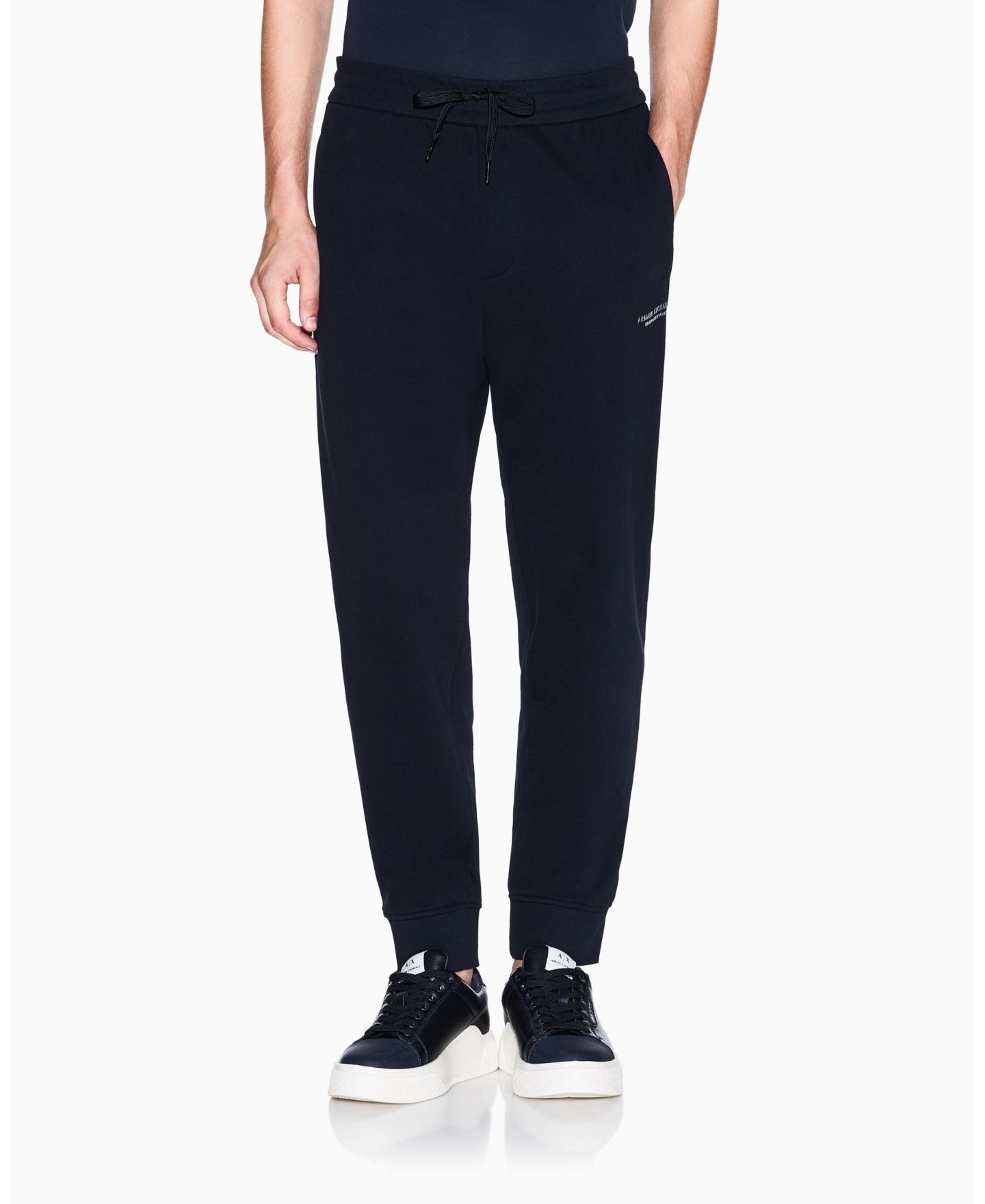 Мужские брюки A|X Armani Exchange Milan NY Fleece, цвет: Чёрный — фото 6