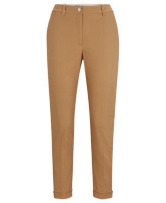 Women's Stretch-Cotton Twill Regular-Fit Pants