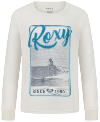 Girls' 7-16 Surf Printed Long-Sleeve T-Shirt