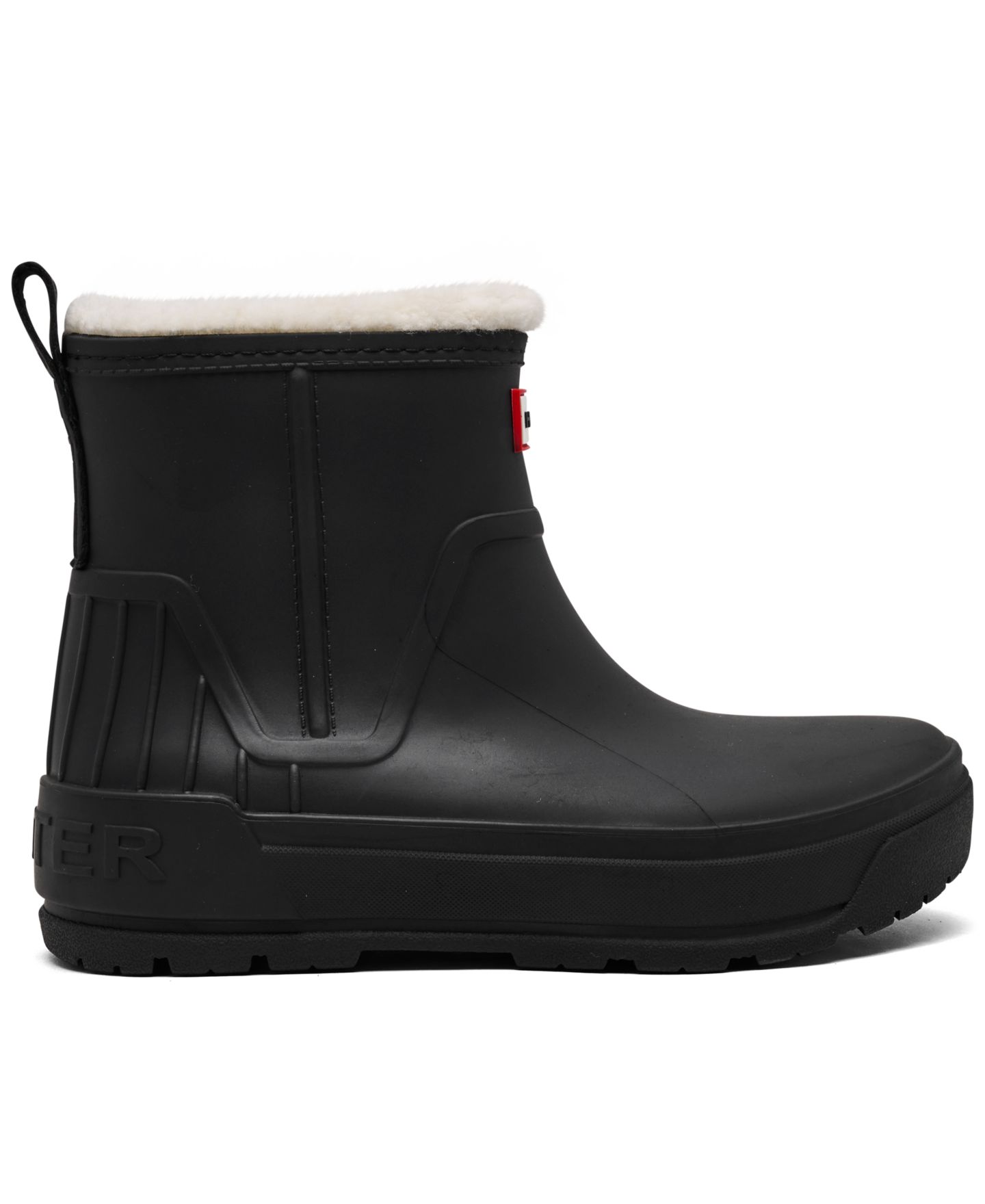 Женские ботинки Hunter Willa Insulated Waterproof Rain Booties, цвет: Чёрный — фото 2