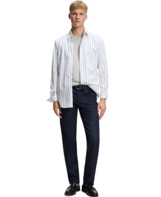 Men's Cotton Slub Logo Detail T-Shirt