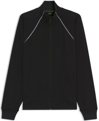 Men's Contrast Piping Cotton-Blend Sweatshirt