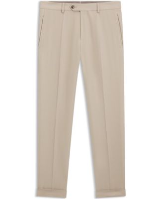 Men's Virgin Wool Cotton Tapered-Fit Pants