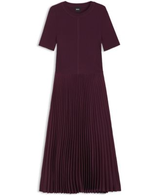 Women's Mixed-Material Dress