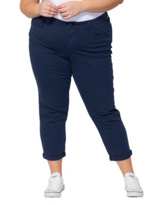 Women's Color Mid Rise Boyfriend rolled in 25.5" inseam Pant