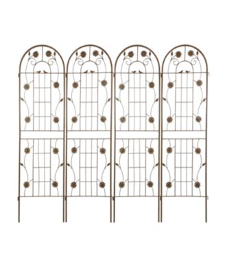 Metal Garden Trellis 71" Climbing Plant Support