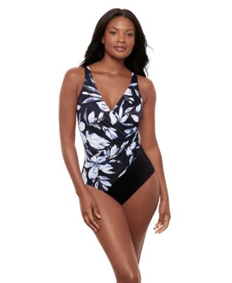 Miraclesuit - Women's Fiore Di Luna Oceanus DD Tummy Control One-Piece Swimsuit