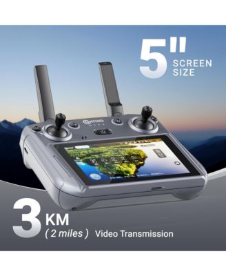 Drone with 4K UHD Camera for Adults, " Touch Screen Remote, Auto Return, Wind Resistance, Battery for 23 Mins Flight Time, Intelligent Flight