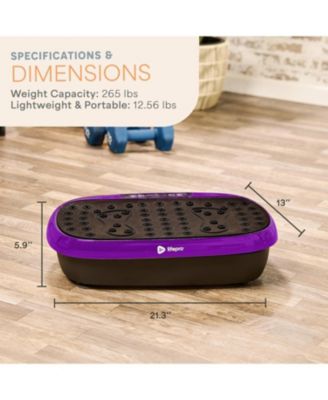 HexaPlate Lite Vibration Plate Exercise Machine – Full Body Vibrating Platform for Lymphatic Drainage, Recovery & Muscle Toning