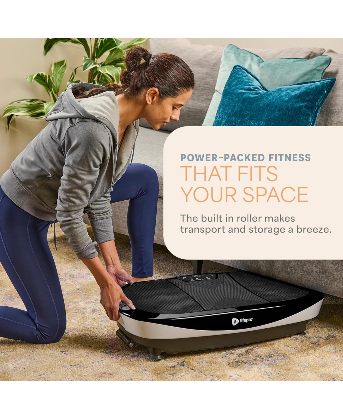 LifePro Rumblex Max 4D Vibration Plate with Resistance Bands – Full Body Workout for Fitness, Shaping, Recovery & Weight Loss