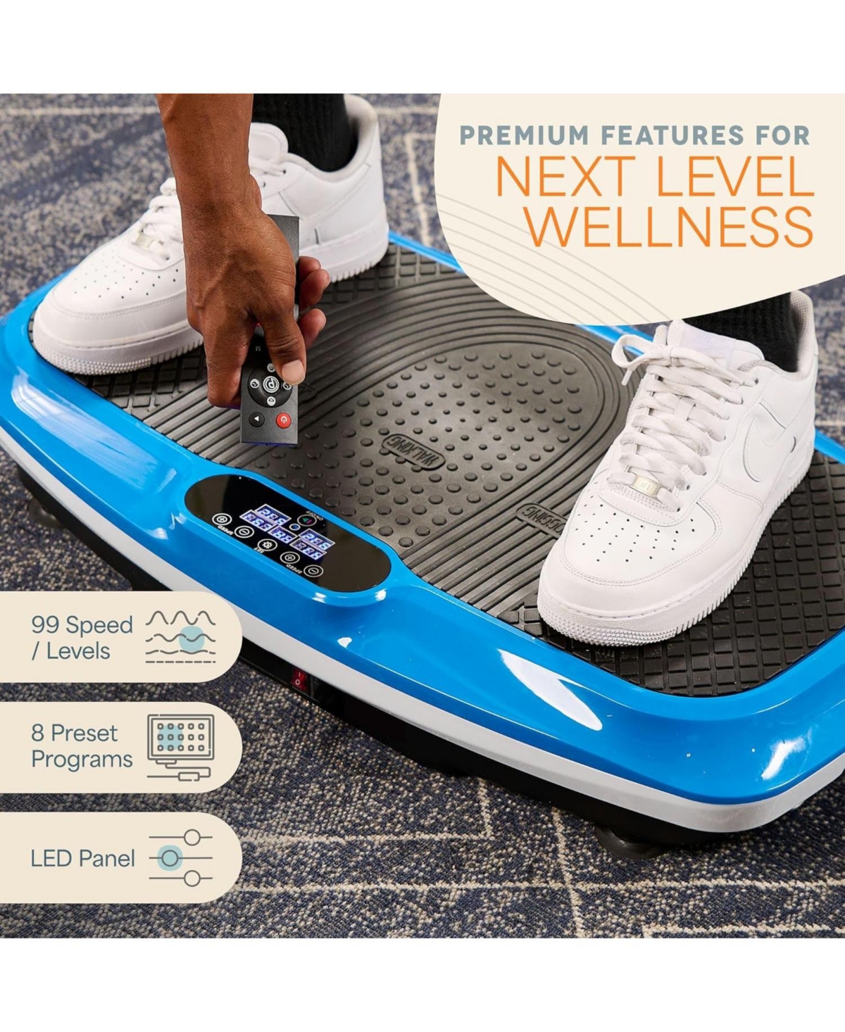 LifePro 3D Vibration Plate – Dual Motor Oscillation & Pulsation for Full Body Home Fitness