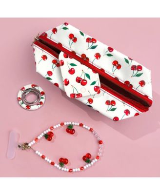 Phone Accessories Gift Set includes Charm, Battery Pack, Grip Ring and Travel Bag