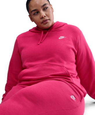 Plus Size Active Sportswear Club Mid-Rise Fleece Jogger Pants